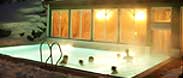 Heated outside pool at the Hotel Berner in Zell am See.